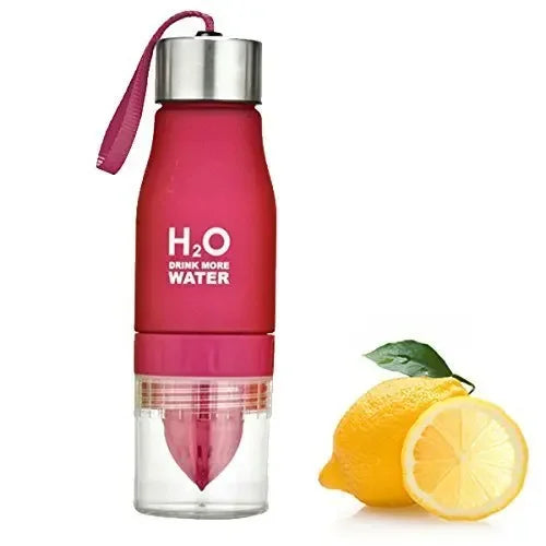 Fruit Infuser Water Bottle - Leak Proof Travel Sports Bottle with H2O Lemon Infusion