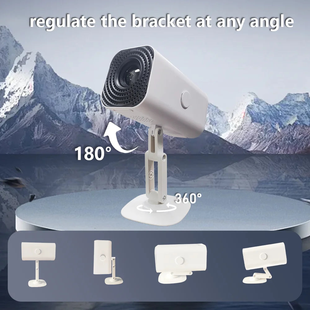 Mini Home Theater Projector - 180° Flexible 1080P USB Smartphone Screen Sharing