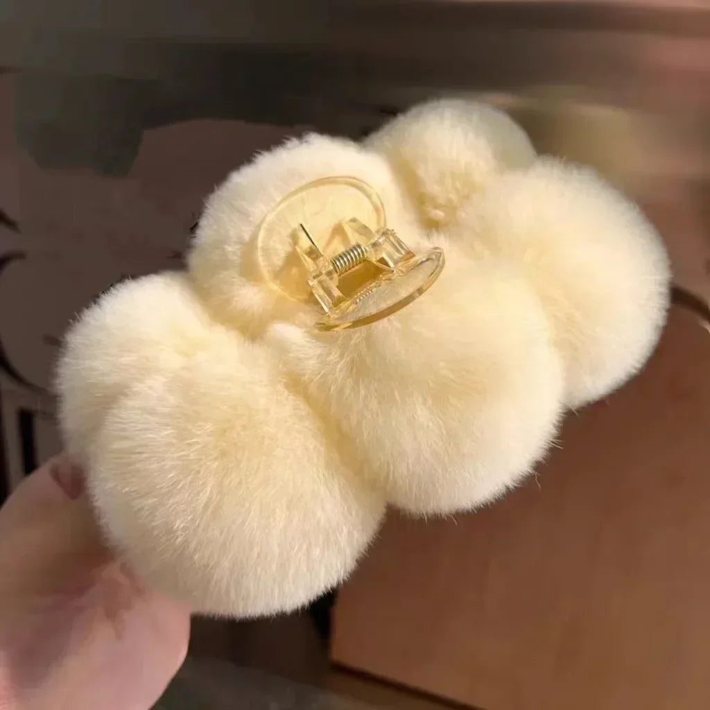 Hair Claw Accessories for Women Furry Pins Clips Cheveux Bandeau Korean Fashion Pinza Pelo Barrettes Cheveux Femme Haarschmuck