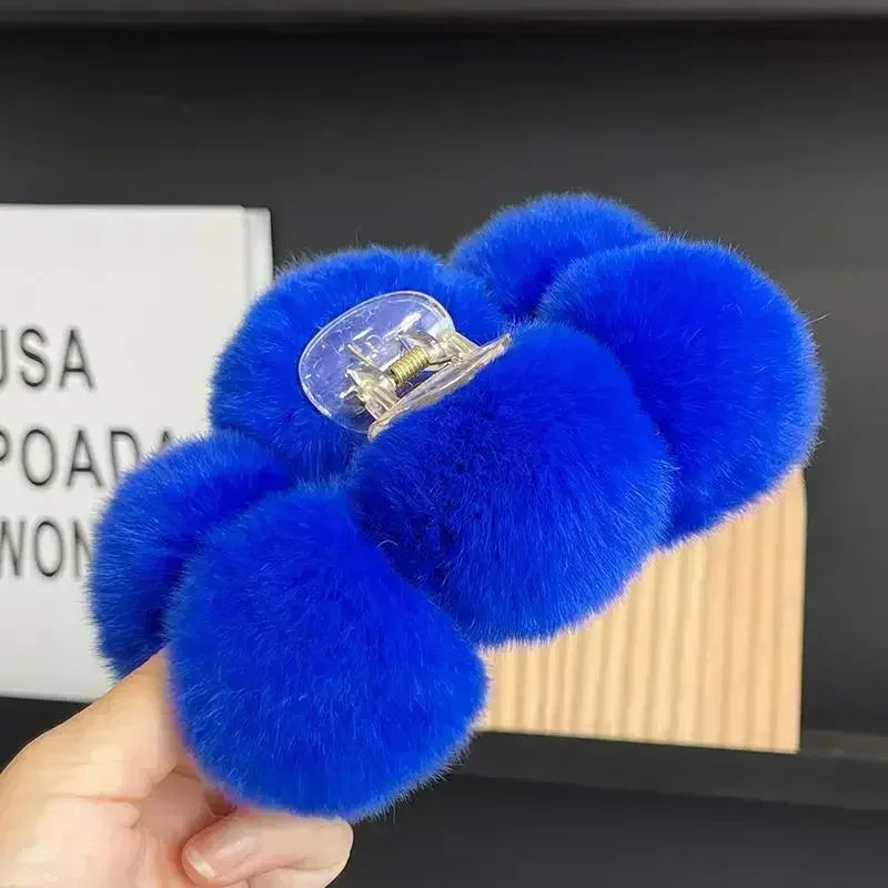 Hair Claw Accessories for Women Furry Pins Clips Cheveux Bandeau Korean Fashion Pinza Pelo Barrettes Cheveux Femme Haarschmuck