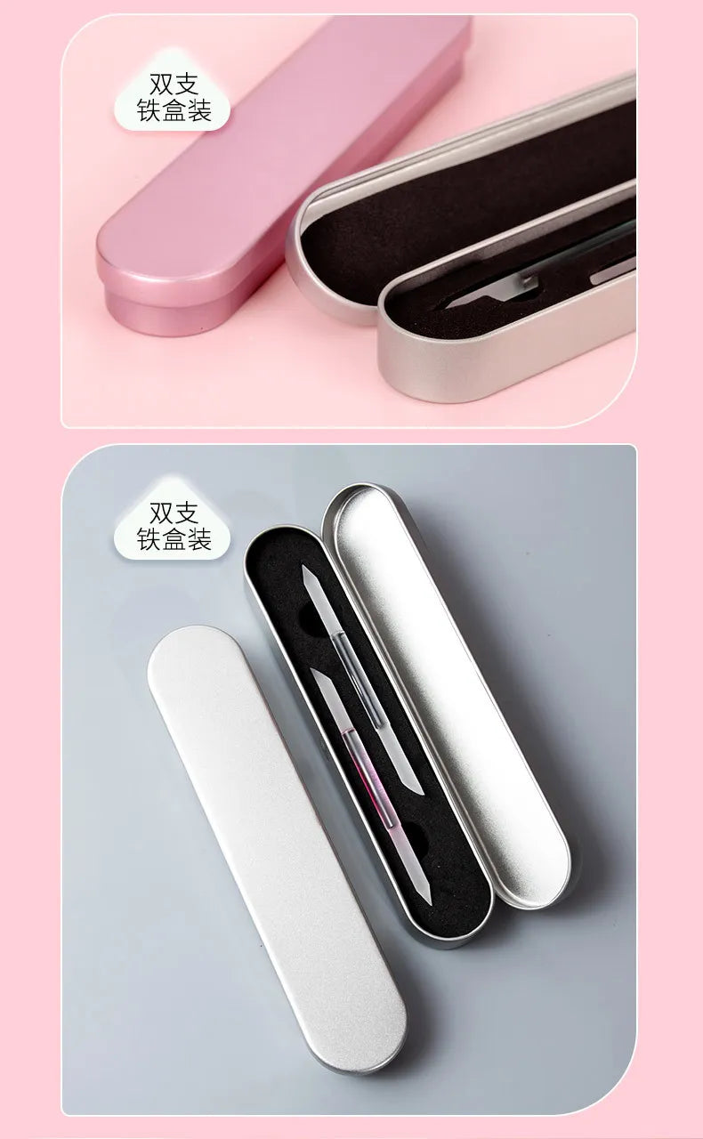 네일 Glass Cuticle Pusher Nail Manicure Stick Professional Precision Filing CuticleRemover PedicureForManicure Nails Accessories