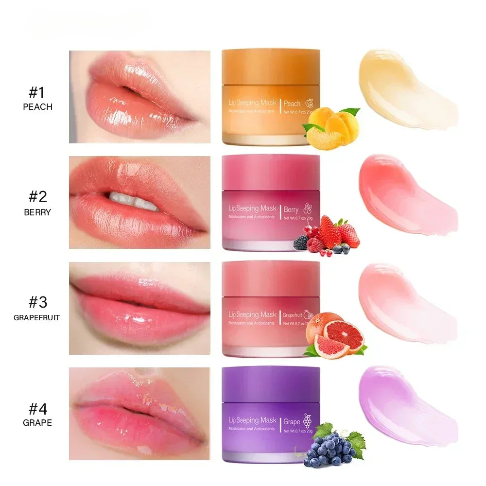 Moisturizing Sleeping Lip Mask Night Lips Care Maintenance Fades Lip Lines Relieves Lipitis Lip Care Products 20g