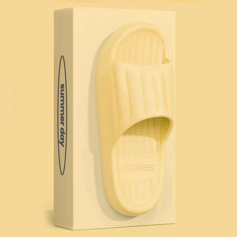 New Home Cloud Slippers Women Men Sandals Soft EVA Slides Beach Flip Flops Couples Bathroom Non-Slip CLOUD COMFORT
