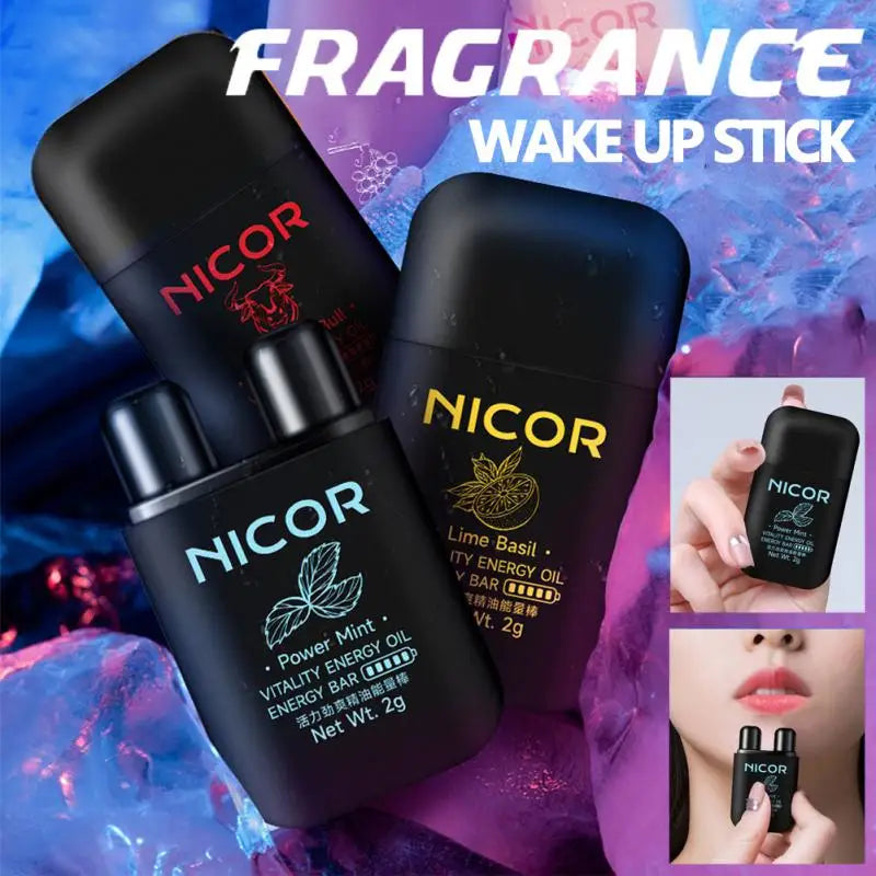 Natural Energy & Focus Nasal Inhaler – Double Hole Aromatherapy Stick for Instant Refreshing Boost, Mood & Productivity Enhancer for Men & Women