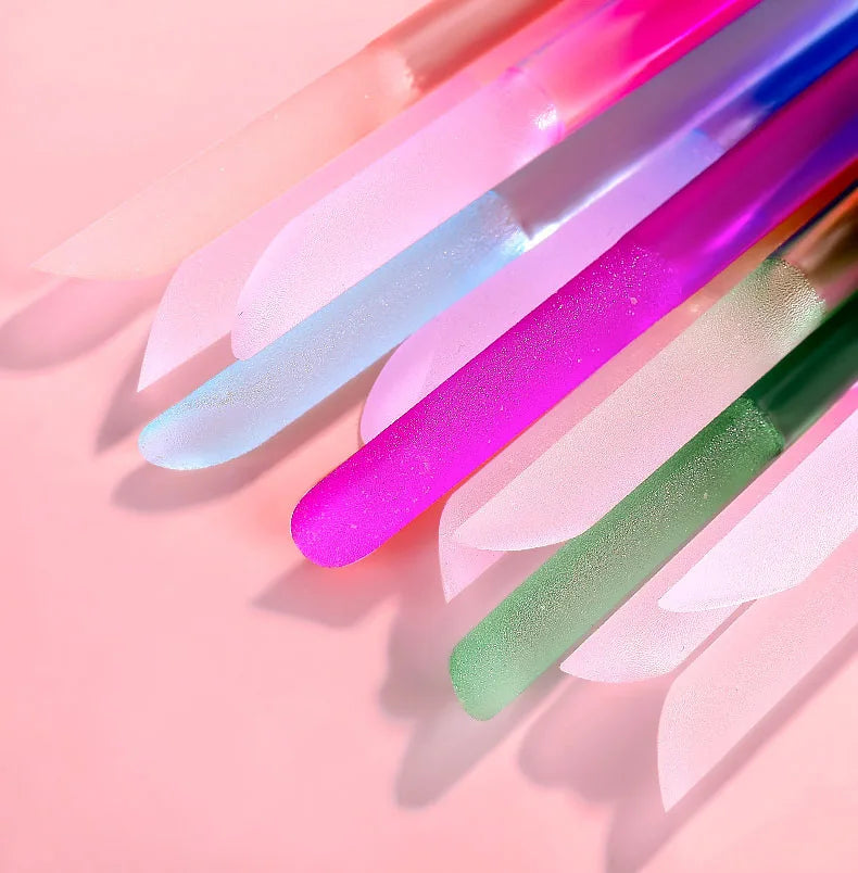 네일 Glass Cuticle Pusher Nail Manicure Stick Professional Precision Filing CuticleRemover PedicureForManicure Nails Accessories
