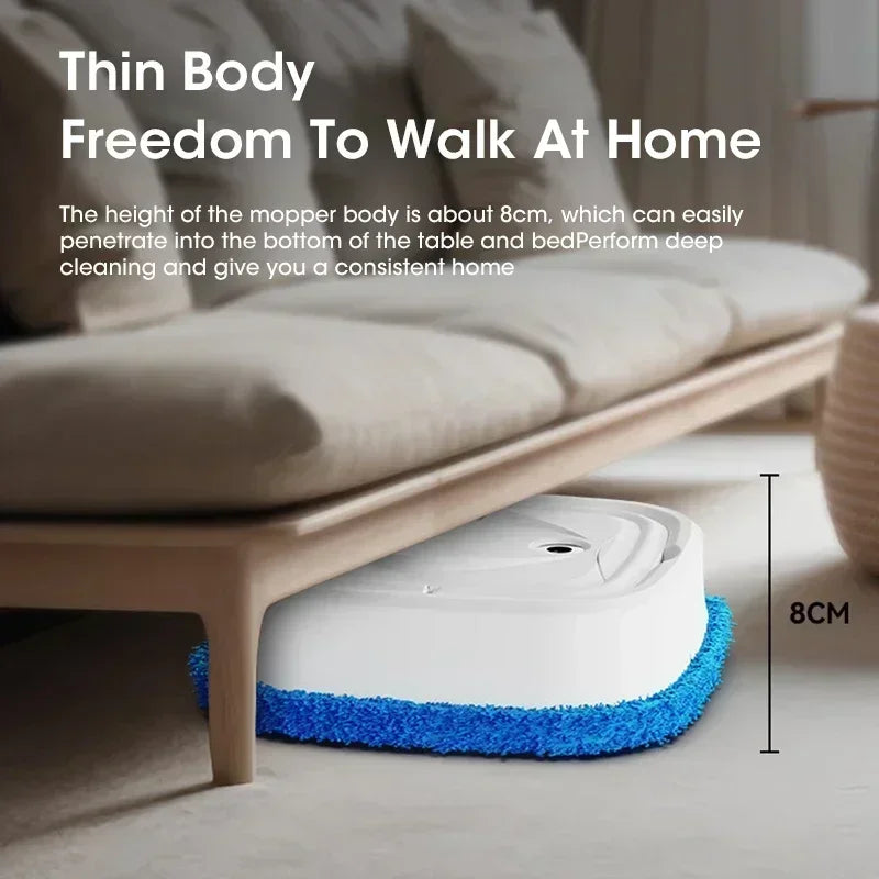 Smart Robot Vacuum with Auto Mopping - Wireless Strong Suction Humidification Spray