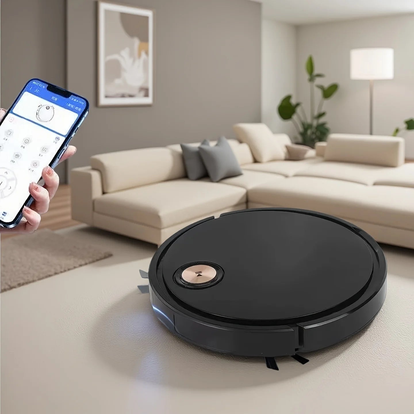 Smart Robot Vacuum with APP Control - Multi-Functional Floor Cleaning for Busy Families