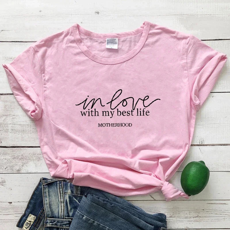 In Love With My Best Life Shirts - Inspirational Shirts | Merch Gone Viral