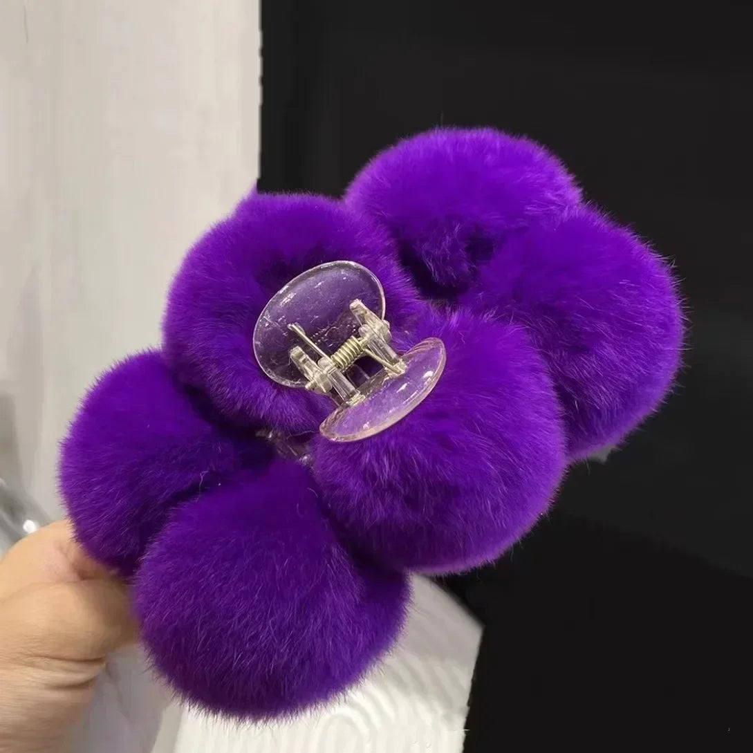 Hair Claw Accessories for Women Furry Pins Clips Cheveux Bandeau Korean Fashion Pinza Pelo Barrettes Cheveux Femme Haarschmuck