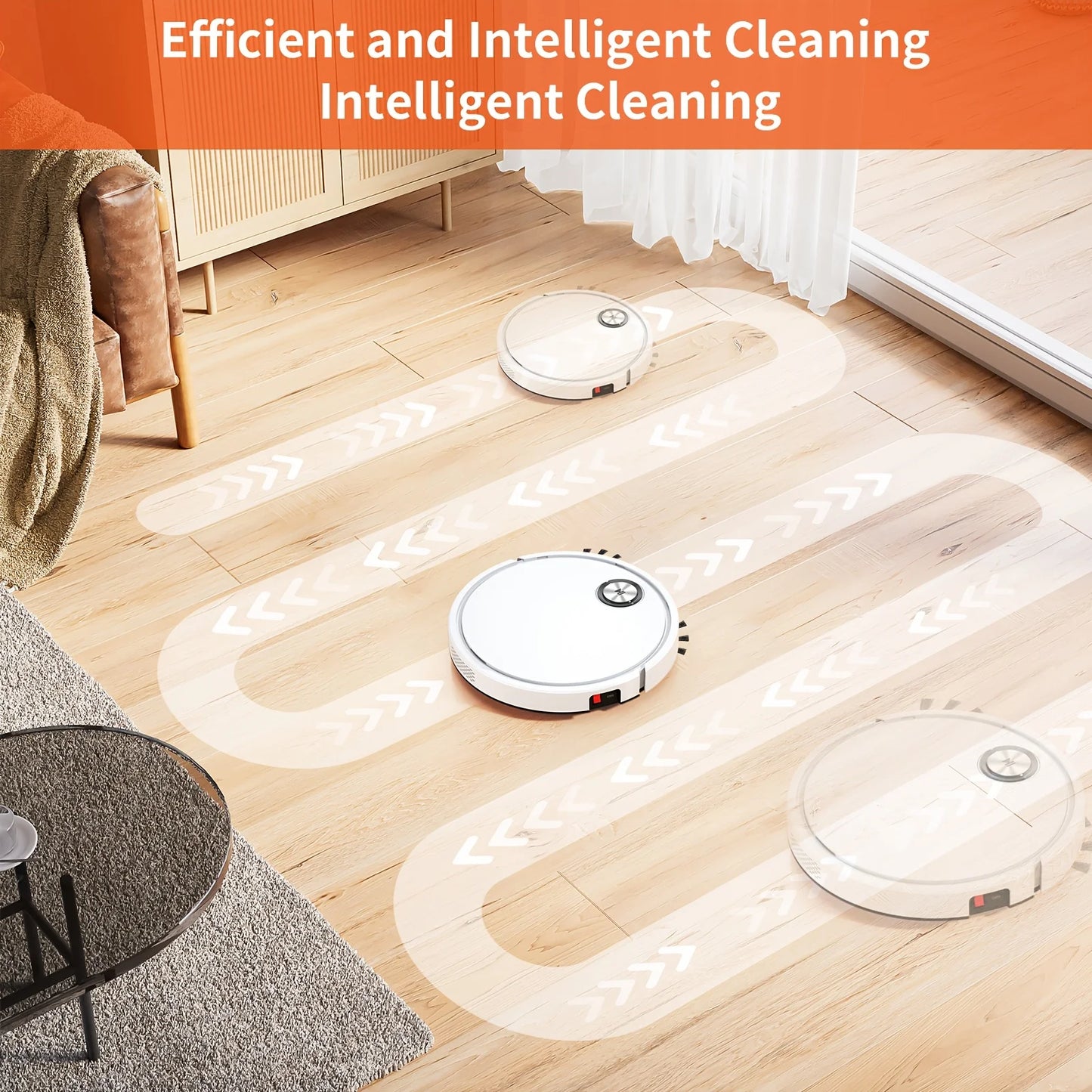 Smart Robot Vacuum with APP Control - Multi-Functional Floor Cleaning for Busy Families