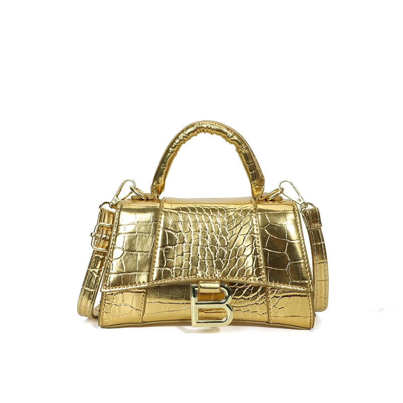 Fashionable Leather Handbag With Spacious Interior For Elegant Ladies By Famous Designer, Luxury Brand