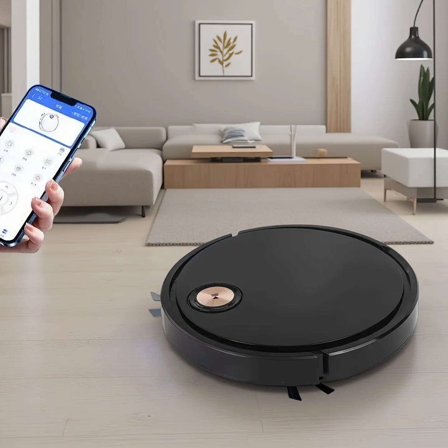 Smart Robot Vacuum with APP Control - Multi-Functional Floor Cleaning for Busy Families