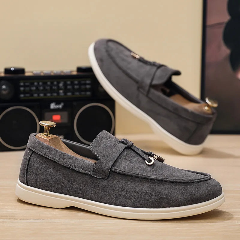 2025 Classics Men's Slip on Loafers Lightweight Breathable Flats Non Slip Comfort Daily Casual Soft Sole Outdoor Walking Shoes