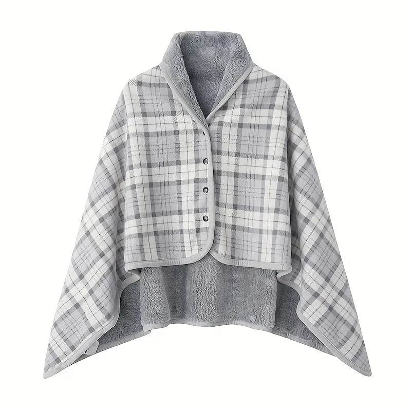 Soft Wearable Blanket Shawl for Office and Home Use Breathable Warmth