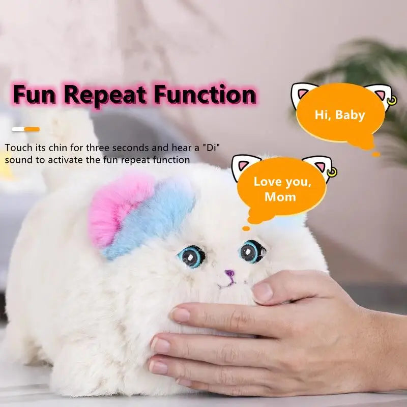 Interactive Huggy Cat Dog - Realistic Electric Plush Pet with Voice & Movement