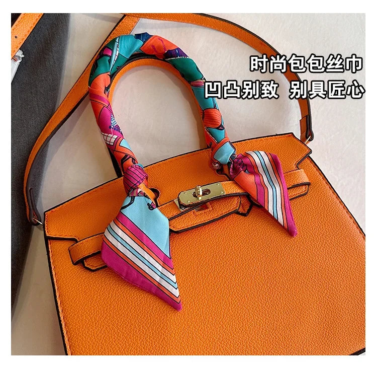 Kelly Bag Fashion Women Bag Large Capacity Shoulder Bag Unique Design Versatile Lock Handheld Crossbody Purse