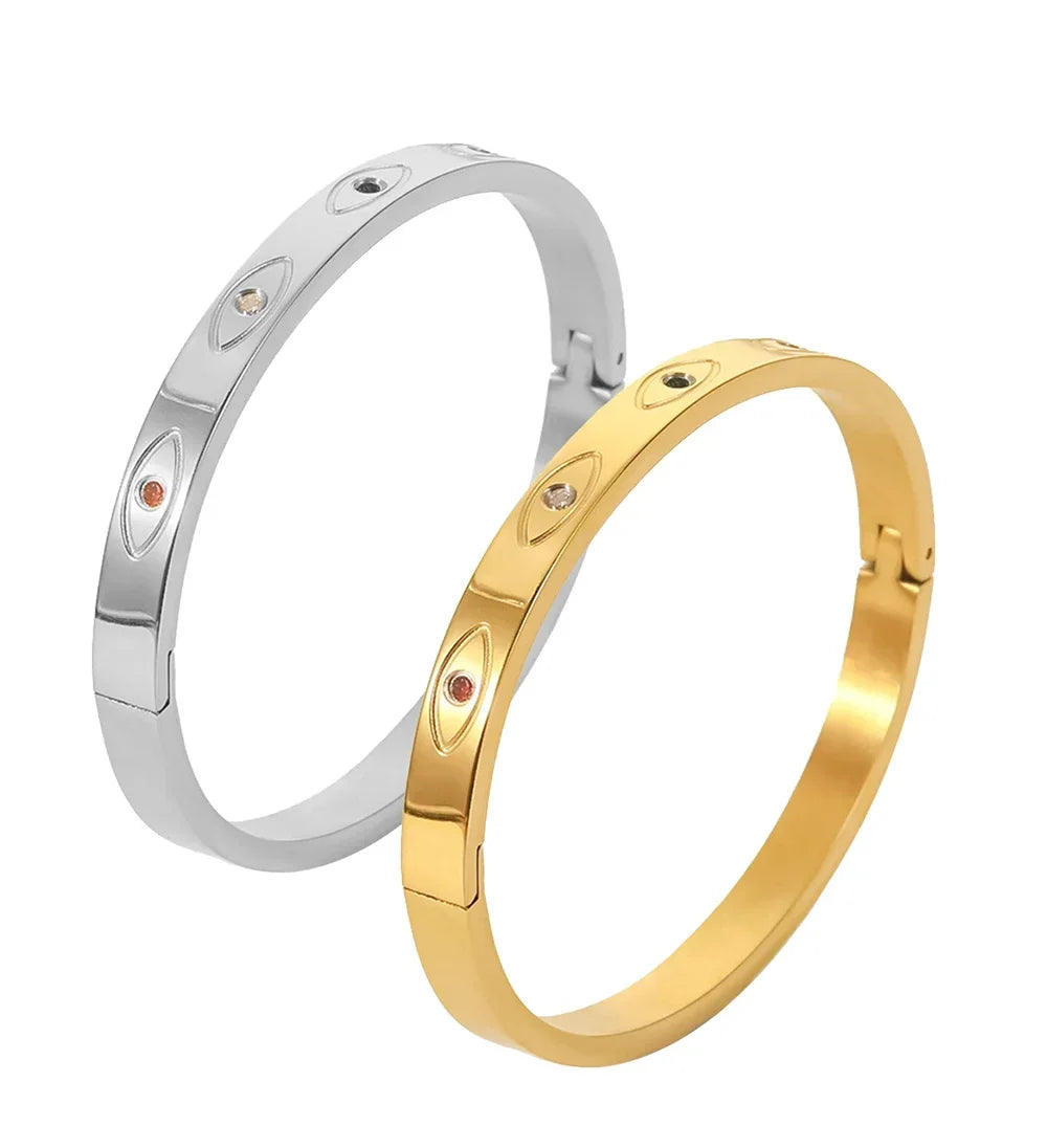 Stainless Steel Bracelet for Women Cuff Bracelets on Hand Couple Fashion Man Bangles Jewellery Accessories Gift