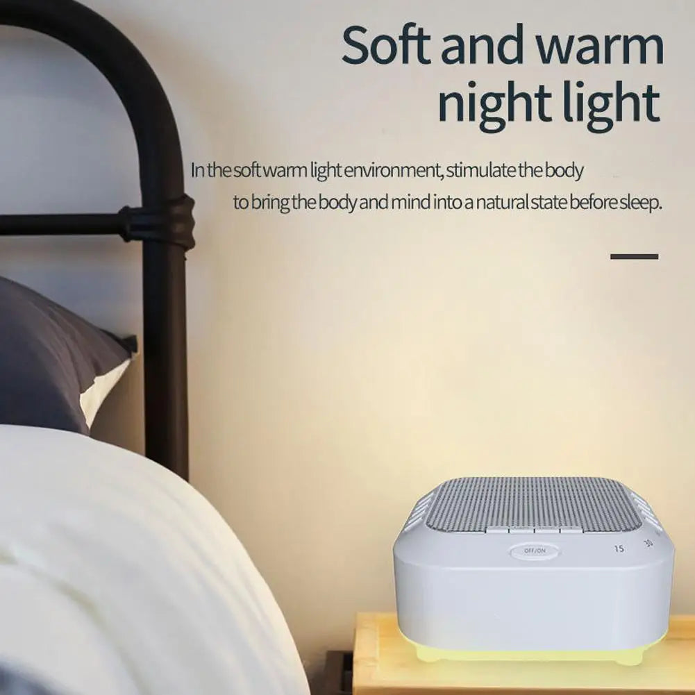 White Noise Sound Machine - 28 Solfeggio Frequencies Rechargeable Baby Sleep Therapy Device