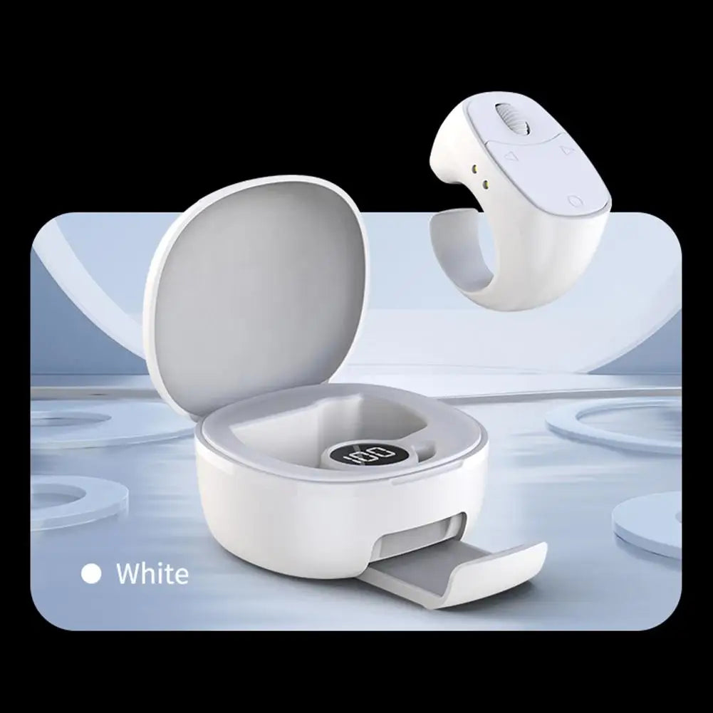 Bluetooth Ring Remote Control One Click Selfie Page Turning Roller Fingertip Controller for Phone Liking Scrolling Hands Free