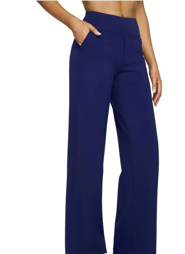 Yoga Pants Women Wide Leg Pants with Pockets High Waist Stretch Dress Casual Sweatpants Petite/Regular/Tall
