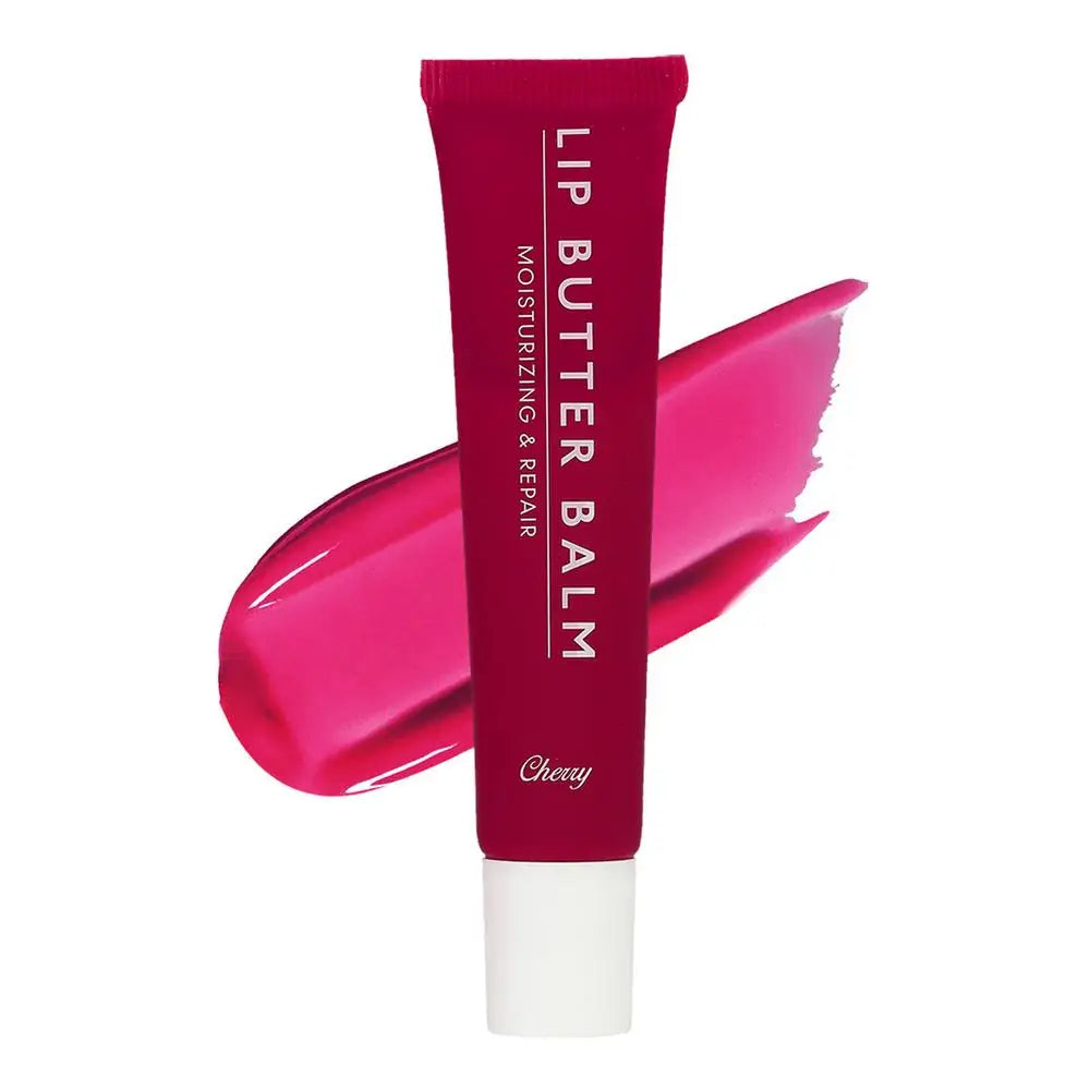 Crystal Lip Butter Balm - Moisturizing Jelly Oil Lipgloss with Brown Sugar Cherry Pink Tints