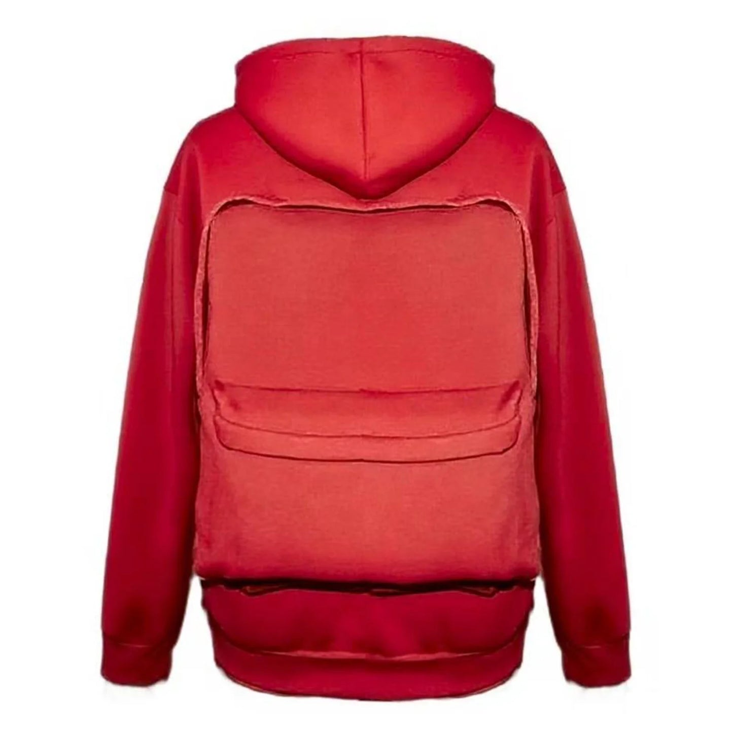 Streetwear Fashion Backpack Hoodie Three dimensional Backpack Casual Hoodie Autumn Winter High Street Trend Top Loose Sportswear