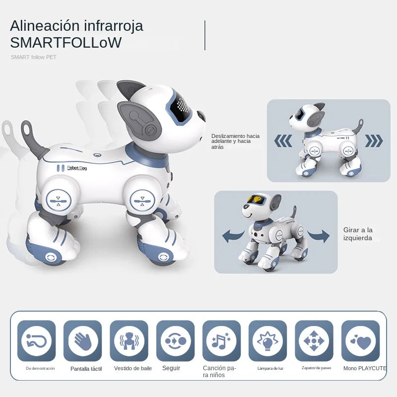 Intelligent Robot Dog - Remote Control Electronic Pet with Stunts for Kids