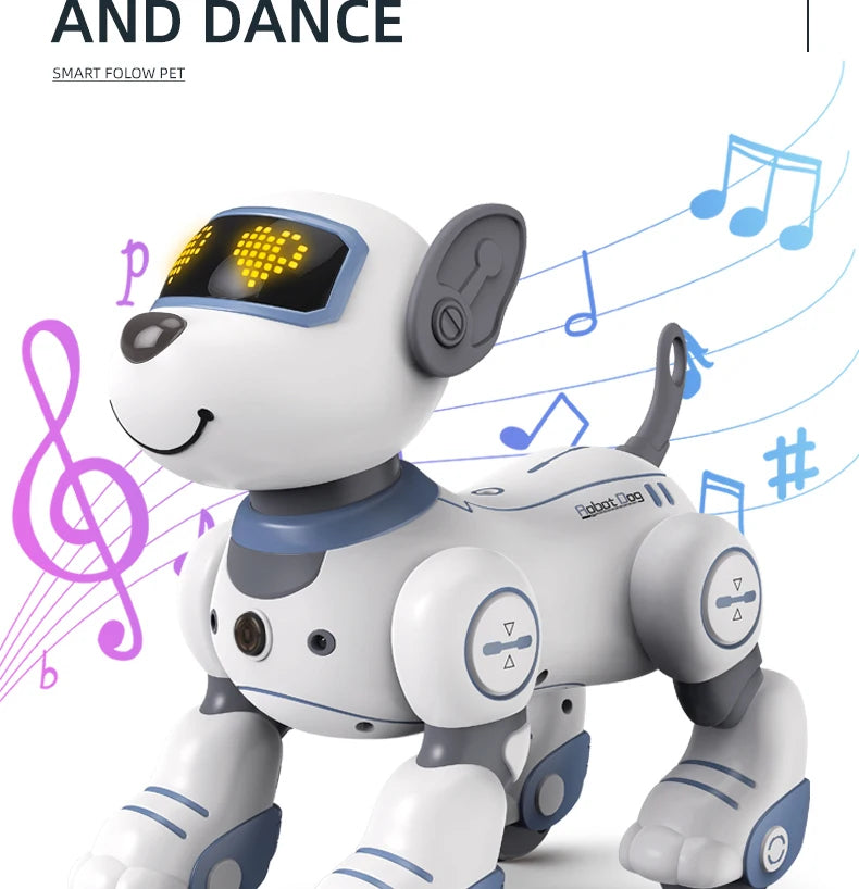 Intelligent Robot Dog - Remote Control Electronic Pet with Stunts for Kids