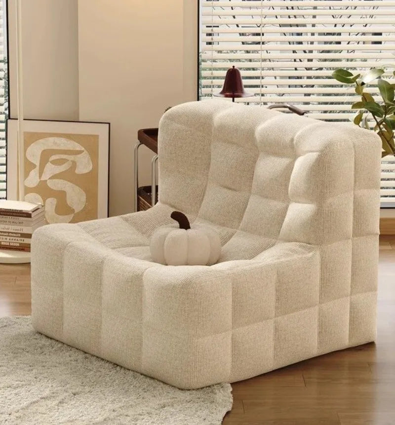 Relaxing Lazy Sofa 1 Person Living Room Corner Sofas Single Nordic Modern Cheap Sofas for Adult Bedroom Family Home Furniture