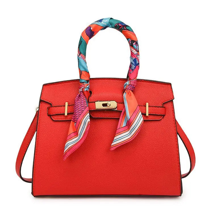 Kelly Bag Fashion Women Bag Large Capacity Shoulder Bag Unique Design Versatile Lock Handheld Crossbody Purse