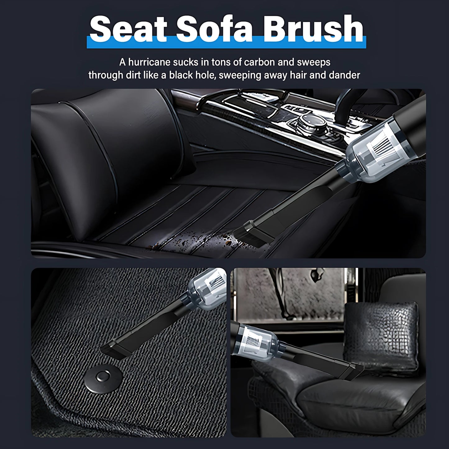 New Portable Wireless Car Vacuum Cleaner Wireless Vacuum Cleaner Dual Use for Home and Car 30W High Power Powerful Vacuum Cleane