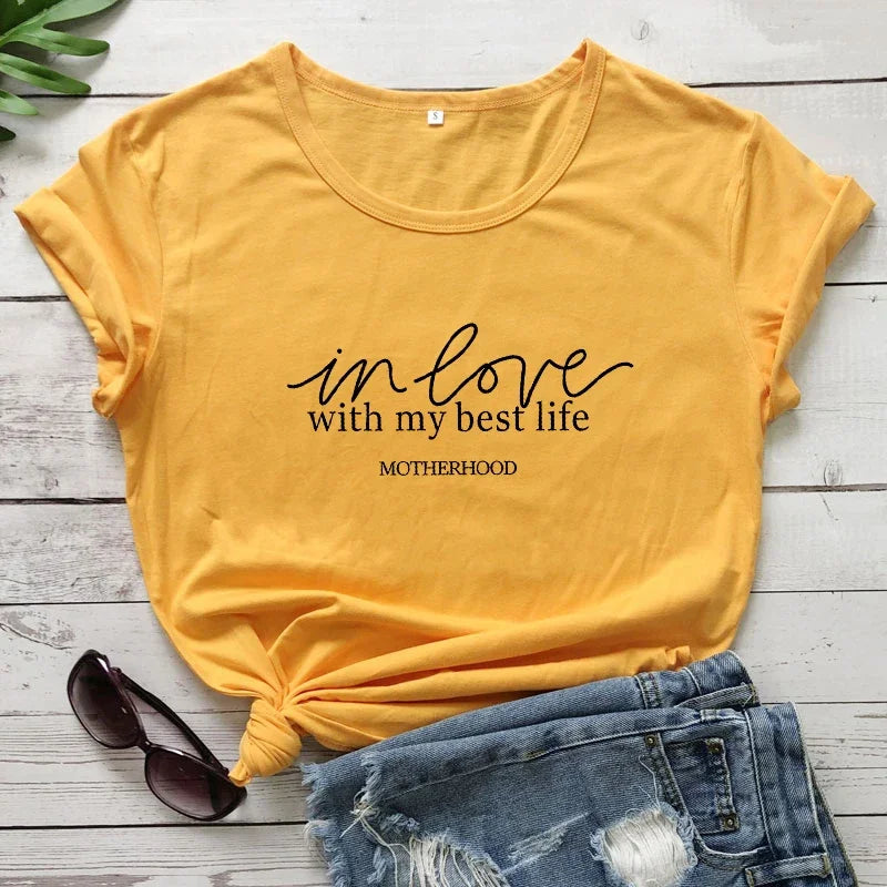 In Love With My Best Life Shirts - Inspirational Shirts | Merch Gone Viral