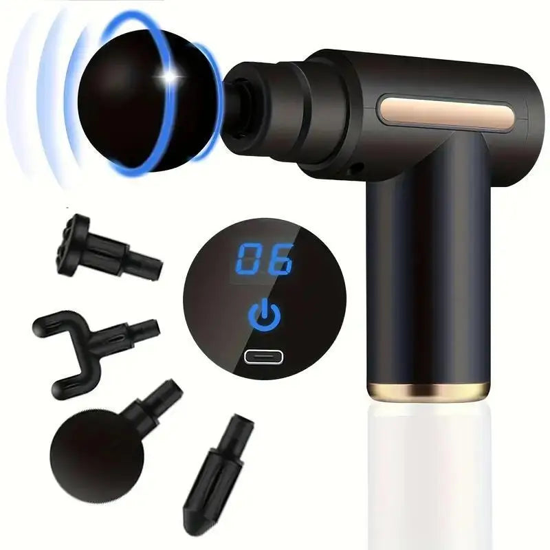 Portable Fascia Gun Vibration Massage Gun - Deep Muscle Relaxation Fitness Recovery Device