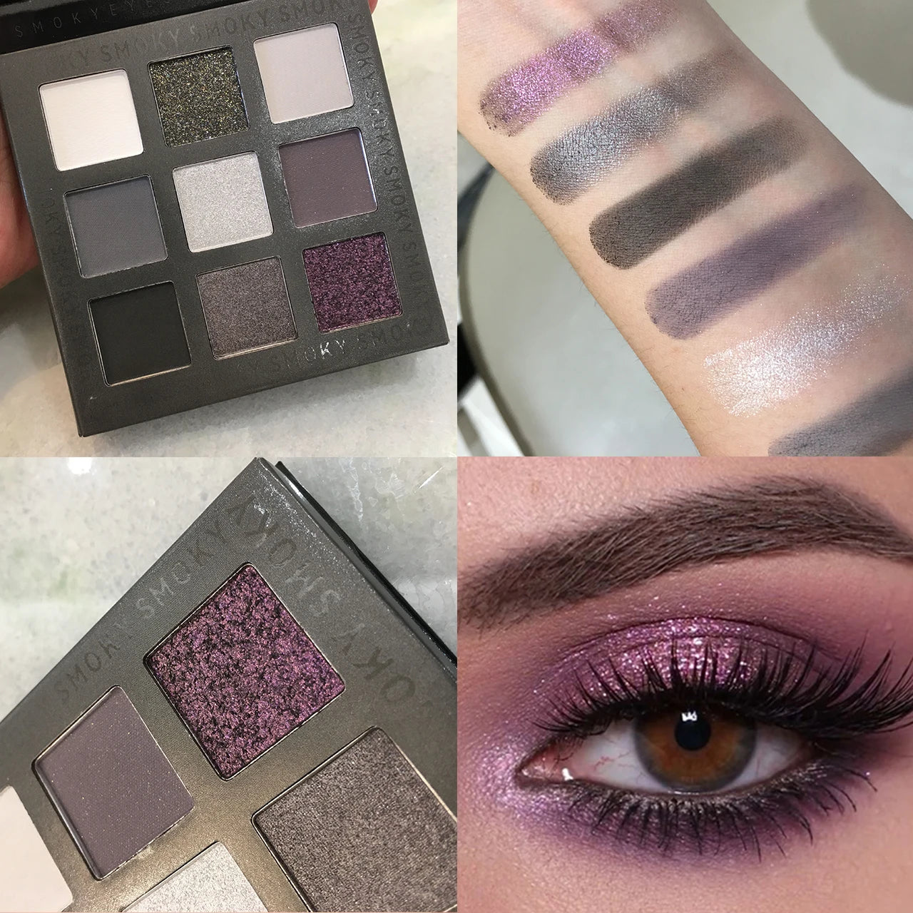 Beauty GLAZED Eyeshadow Palette 9 Color Shimmer Matte Longlasting Waterproof Palette Makeup