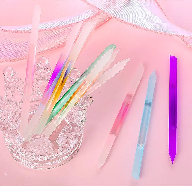 네일 Glass Cuticle Pusher Nail Manicure Stick Professional Precision Filing CuticleRemover PedicureForManicure Nails Accessories