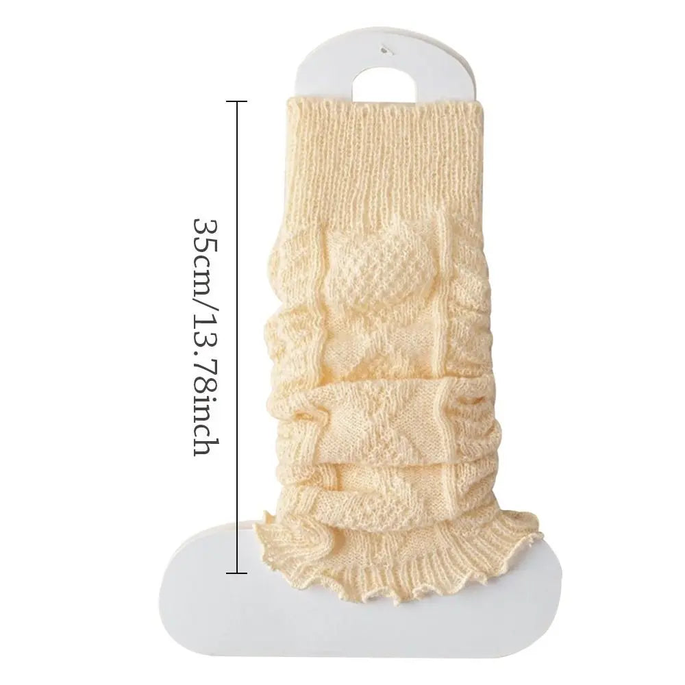 New Knitting Leg Warmers Cute Sweet Warm Foot Cover Boot Warmers Autumn Winter
