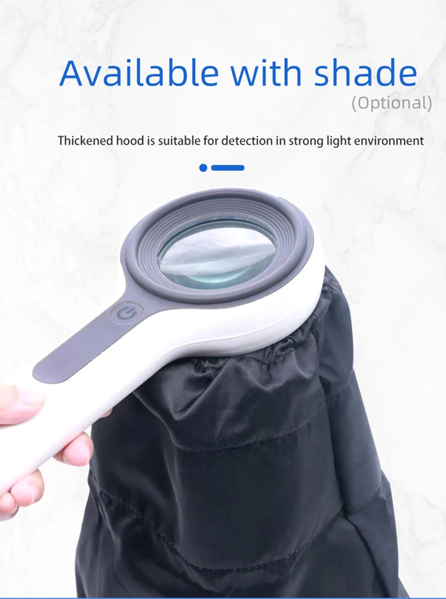 Skin Analyzer Skin Examination Beauty Test Medical Wood's Lamp Dermoscope Medical Woods Lamp Skin Analysis Vitiligo Detector