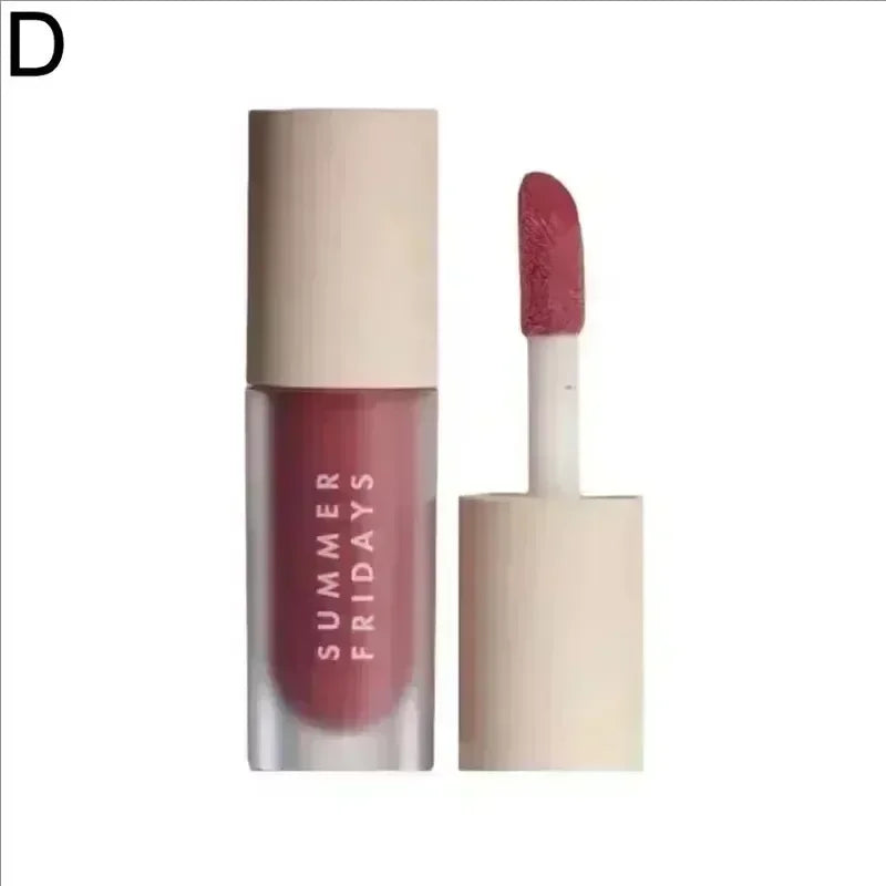 Iced Coffee Butter Lip Balm Moisturizing Transparent Lipstick Set Smooth Soft Tube Mirror Lip Gloss Lip Makeupv