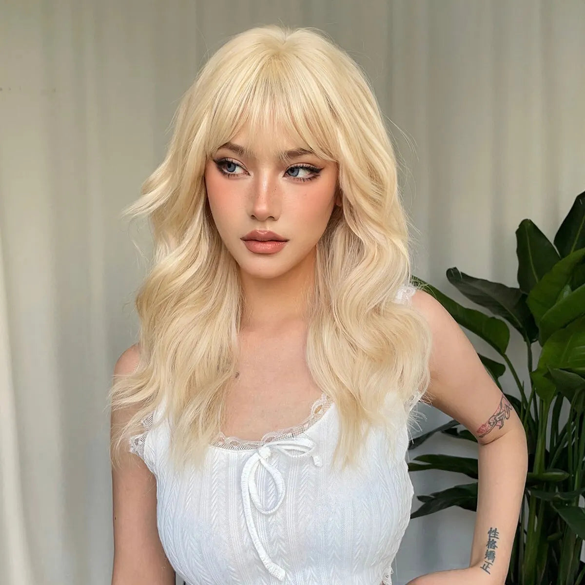 Brown Blonde Ombre Natural Hair Wigs for Women Long Wavy With Dark Roots Synthetic Wig for Women Heat Resistant Coaplay Wigs