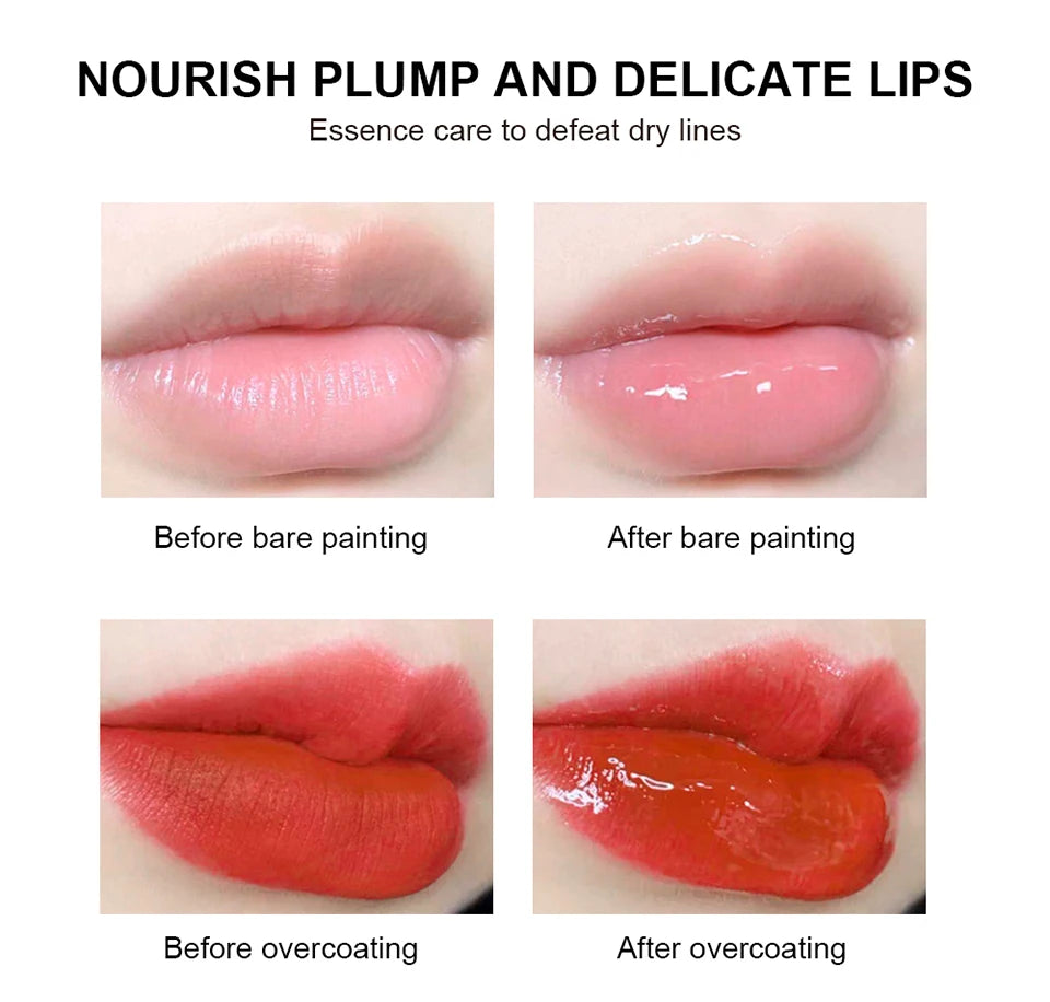 Lip Care Kit Moisturizing Lip Glowly Balm Sleeping Lip Mask Deep Hydrate Night Sleep Mask Reduce Lip Lines Remove Dead Skin