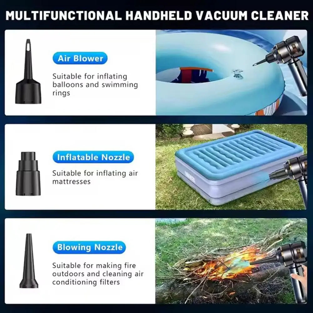 Car vacuum cleaner Wireless Portable Multipurpose Powerful HandHeld Cleaner For Home and Car Cleaning Machine