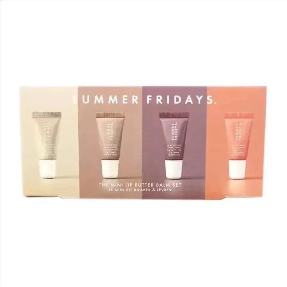 Butter Lip Balm Sets Vanilla Pink Cherry Chocolate