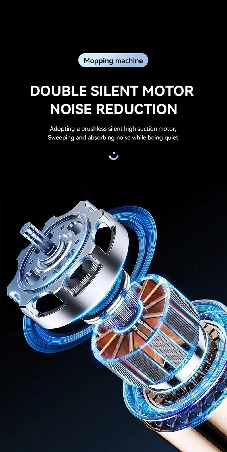 Smart Robot Vacuum with Auto Mopping - Wireless Strong Suction Humidification Spray