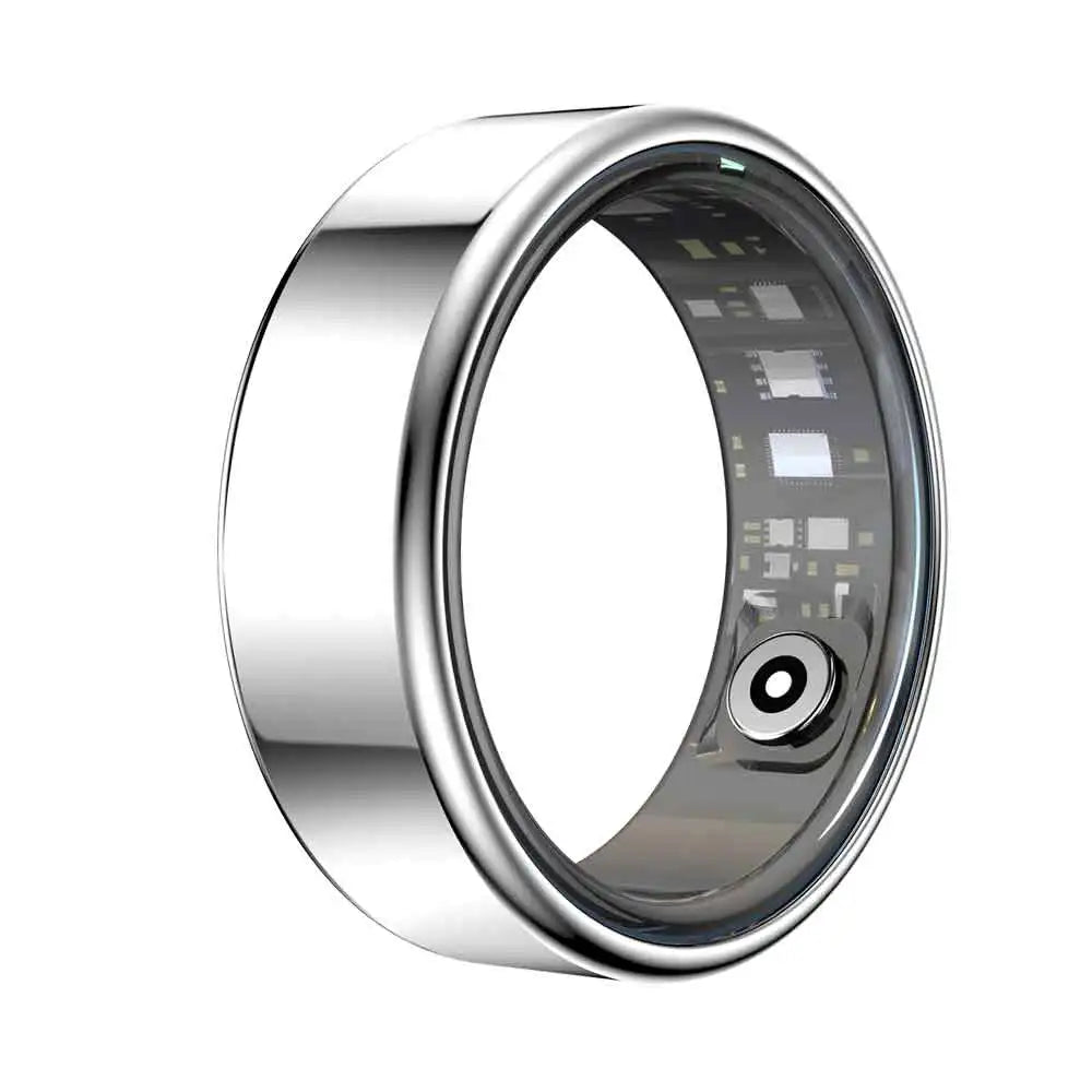 Smart Ring 2026 – Health Tracker, Fitness & Sleep Monitor, Smart Notifications, Stylish Wearable for Women & Men! Charging case for iOS and Android