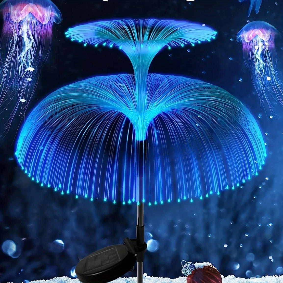 Solar Jellyfish Reed Lights - 7 Colors Variable Outdoor Garden Stake Lights