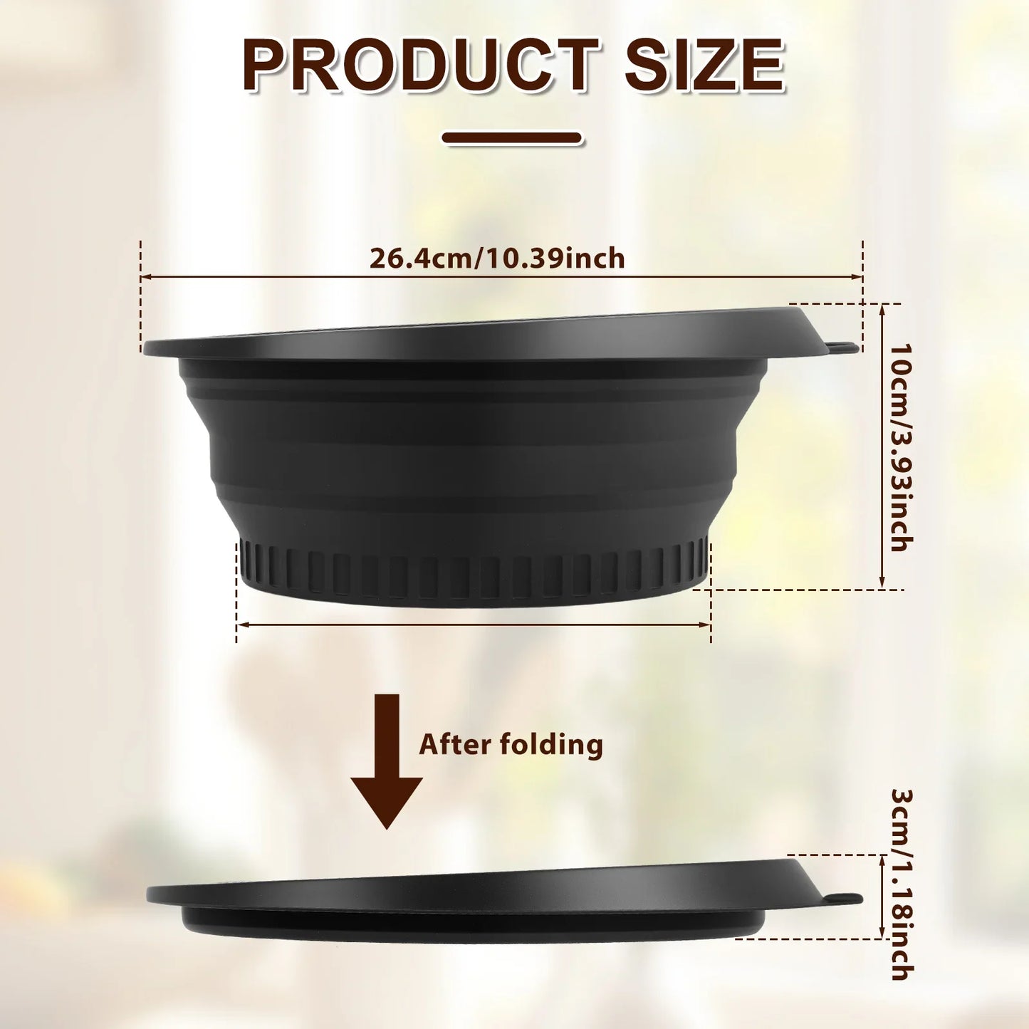 Foldable Face Ice Bath Bowl - Portable Silicone Facial Plunge Basin for Home Skincare