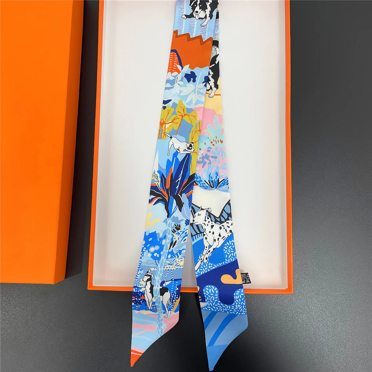 NEW 2026 Long Scarf for Women Narrow Ribbon Headband Female Neckerchief Handle Bag Band Bandana Hair Tie Accessories