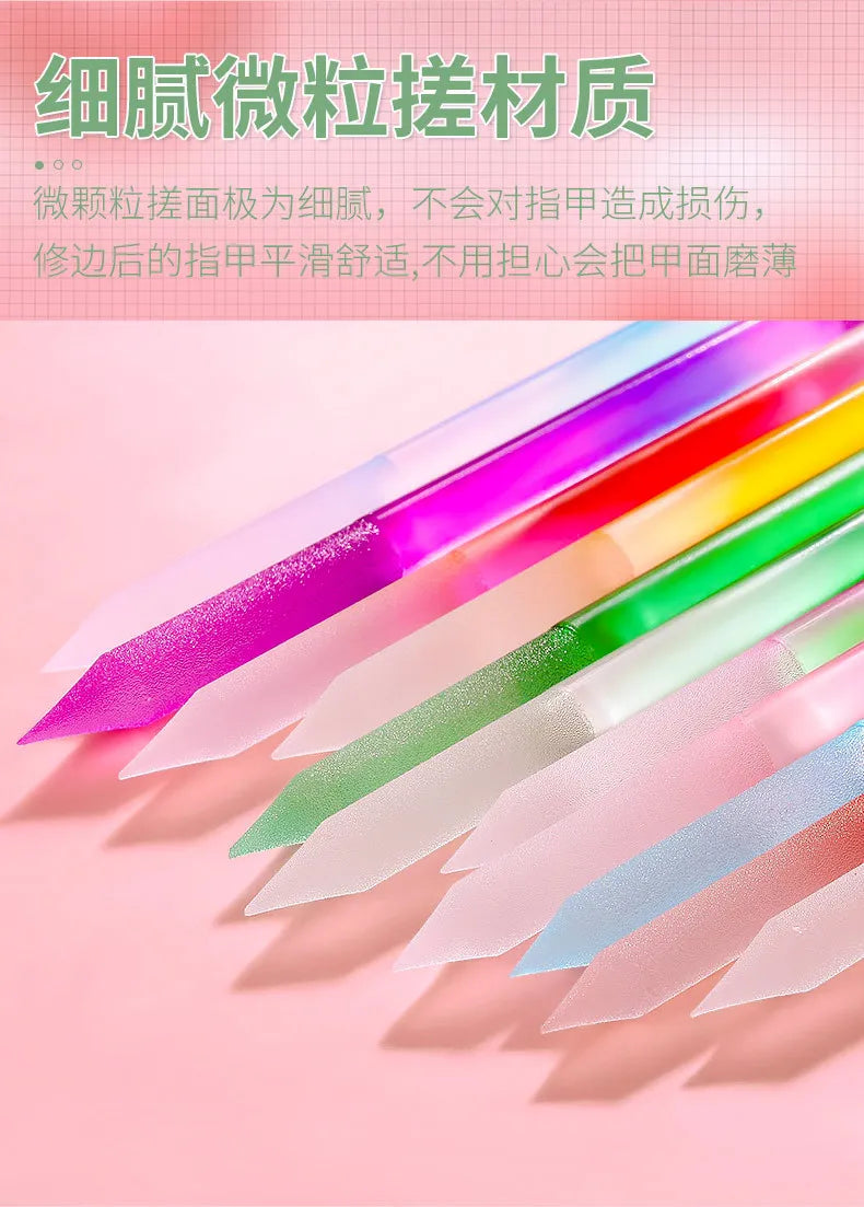 네일 Glass Cuticle Pusher Nail Manicure Stick Professional Precision Filing CuticleRemover PedicureForManicure Nails Accessories