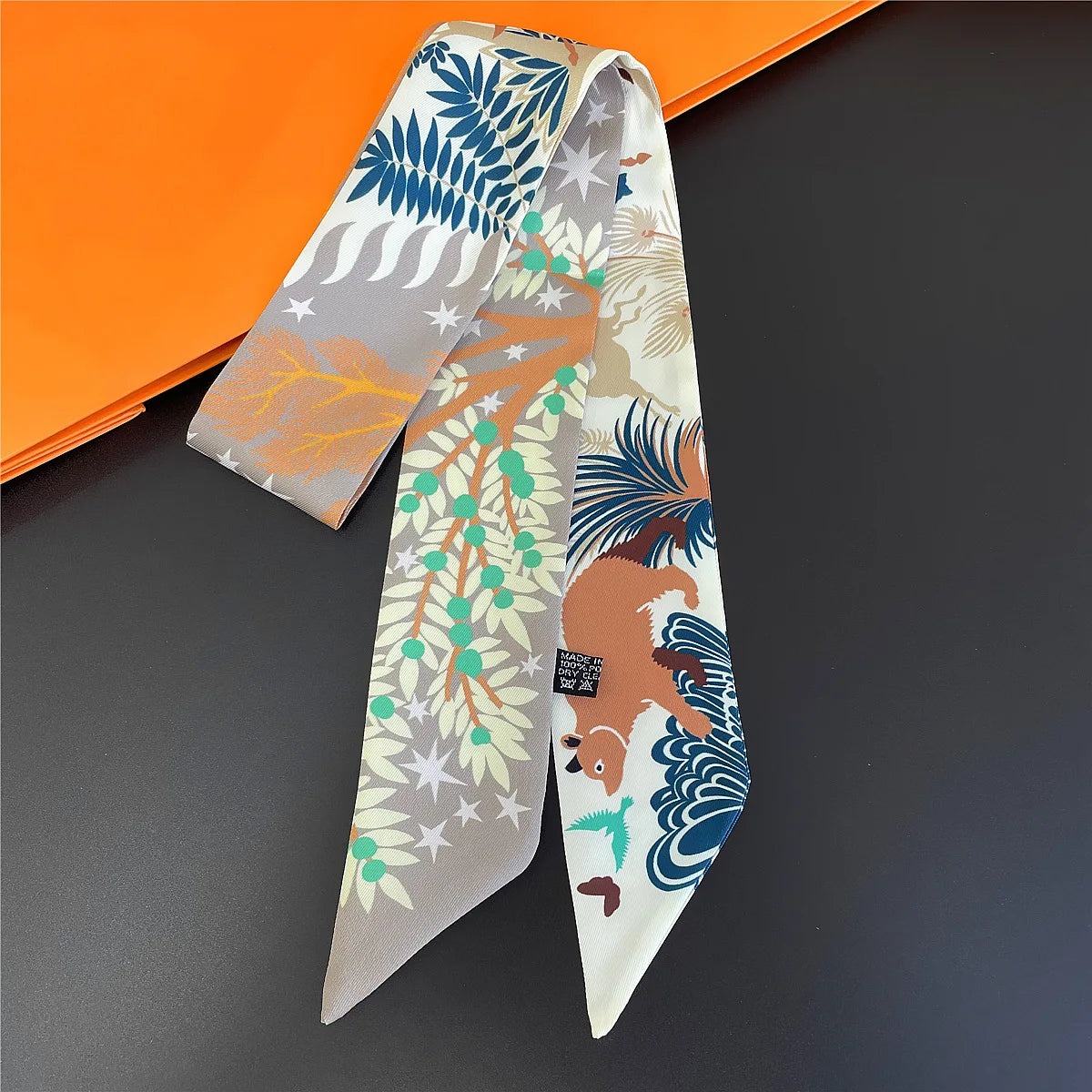 NEW 2026 Long Scarf for Women Narrow Ribbon Headband Female Neckerchief Handle Bag Band Bandana Hair Tie Accessories