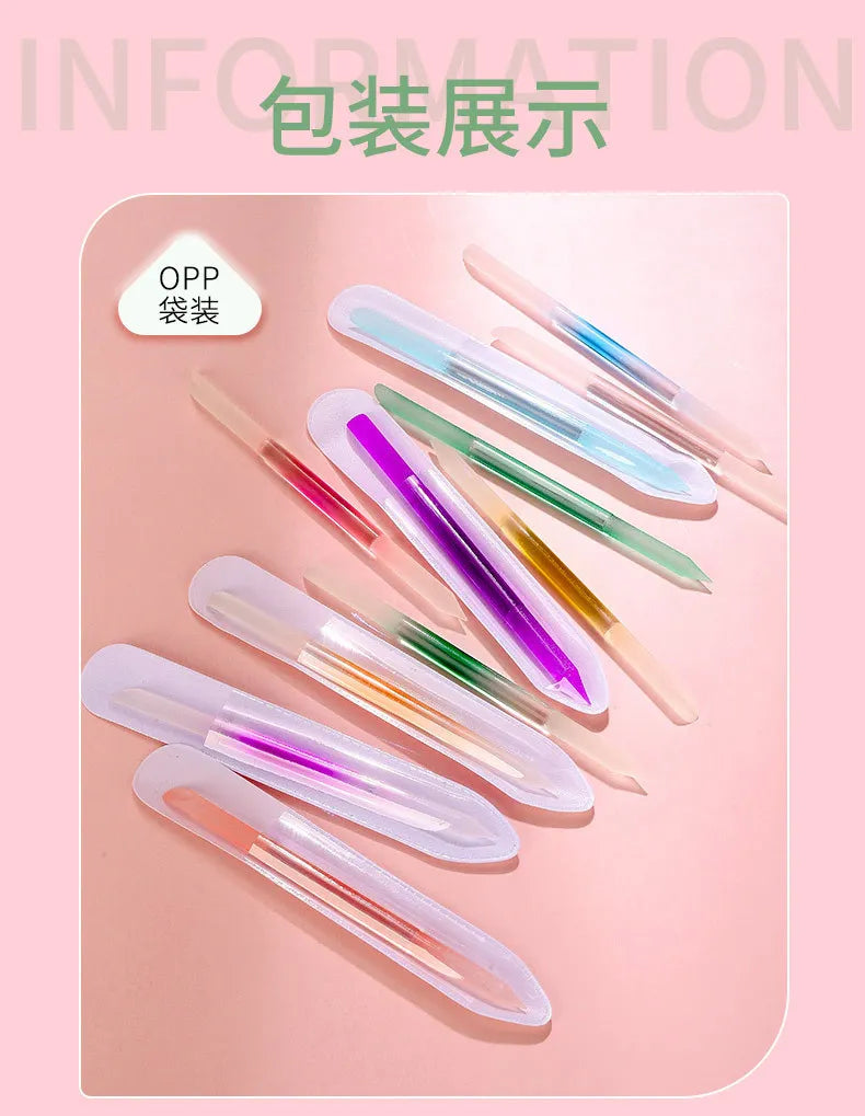 네일 Glass Cuticle Pusher Nail Manicure Stick Professional Precision Filing CuticleRemover PedicureForManicure Nails Accessories